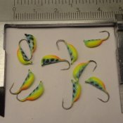 Banan - Blå Papegoja med Prickar Glow! - 3 mm
