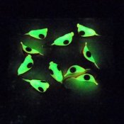 Snäckan - Röd-Vit-Glow med Röda Ögon - 5 mm 2