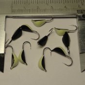 Snäckan - Svart-Vit med Glow - 5 mm