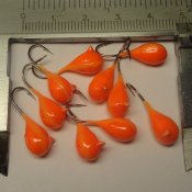 Orange Fluo Gul Superglowlarv - 6 mm
