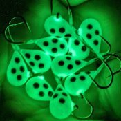 Glödande Ljusgrön Nyckelpiga - 6 mm natt