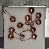 Prismaboll med hål - Koppar - 6 mm 2