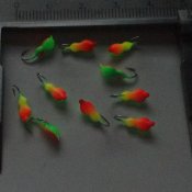 Halv Maggot - Glödande Papegoja - 3 mm 2
