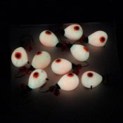 Droppe med öga - Rosa Glow/Rött Öga Kedja med Pärla - 6 mm 2