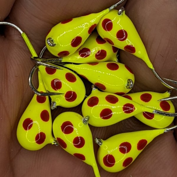 Ny Färg: Gul Fluo med Blodröda Prickar!