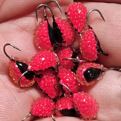 Kaviar Droppe - Rosa Svart - 4 mm