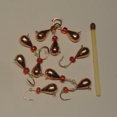 Mormyska Koppar med Pärlor på Kroken 6 mm